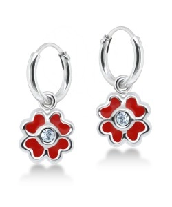 Kids Earring Charms Adorable Flower Designed HO-10-CH-214s